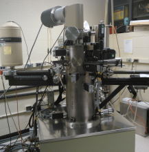 This is an image of a scanning transmission electron microscope